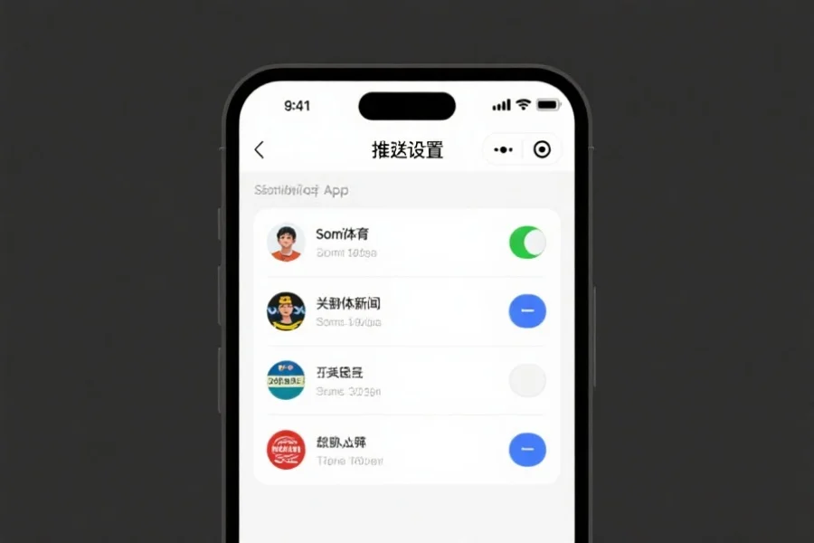 so米体育App推送设置界面，界面简洁明了，用户勾选感兴趣的体育新闻类型